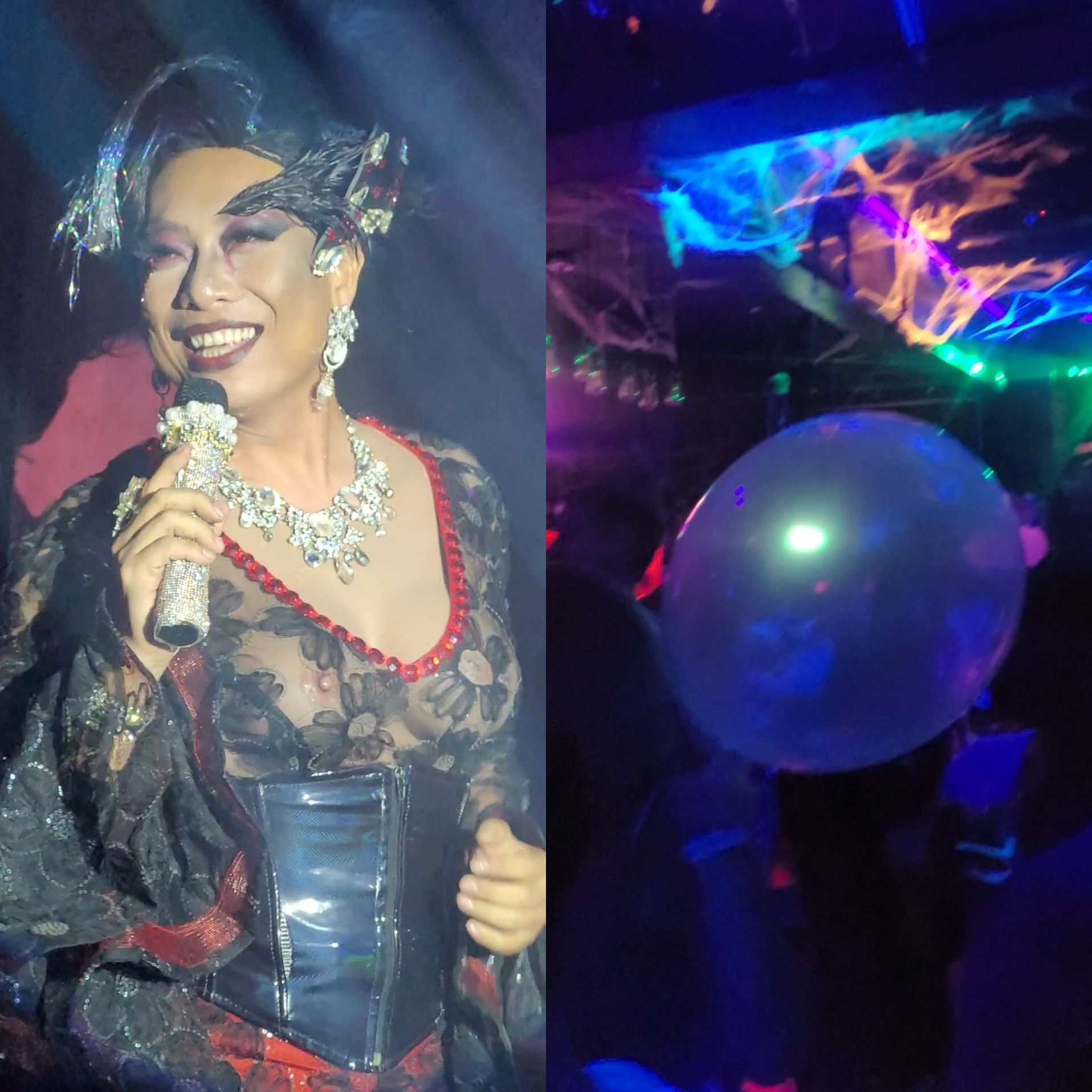 호찌민 게이클럽의 드랙퀸과 해피벌룬