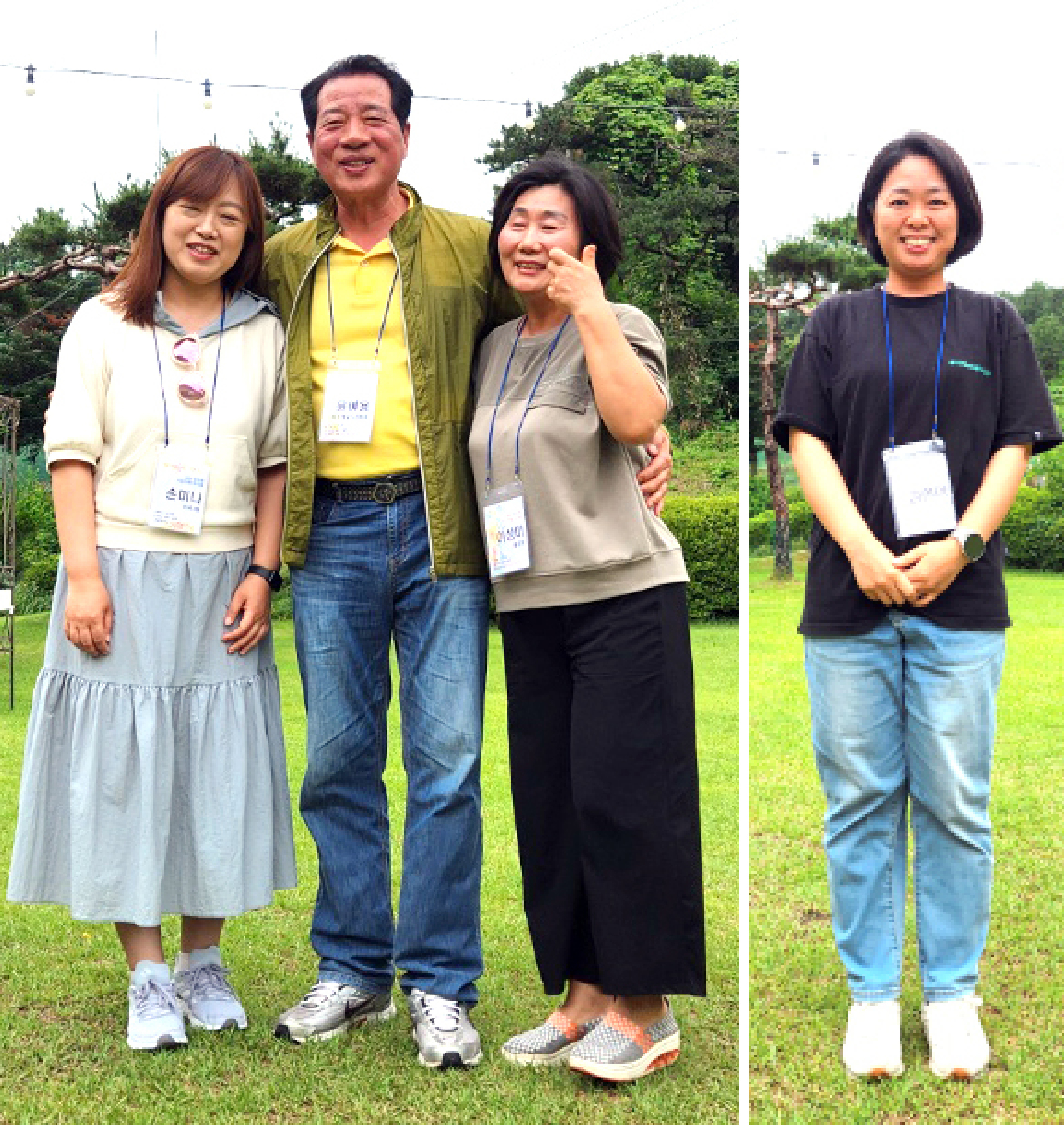 화곡3동 손미나 주민센터 서무주임, 윤여용 바르게살기위원회장, 이상미 통친회장, 김현아 주민센터 행정민원팀장
