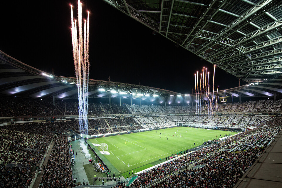 2025아이콘매치이 열린 서울월드컵경기장 전경 [사진 넥슨, 김재호]