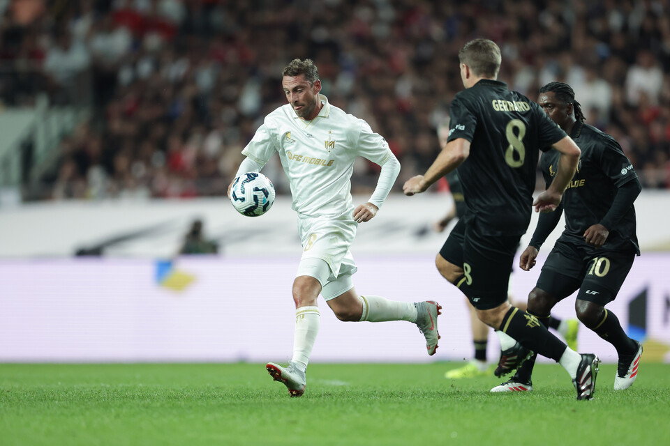 실드유나이티드의 공수의 중심 클라우디오 마르키시오 선수 [사진 넥슨, 정재훈, 김정수, 이완복]