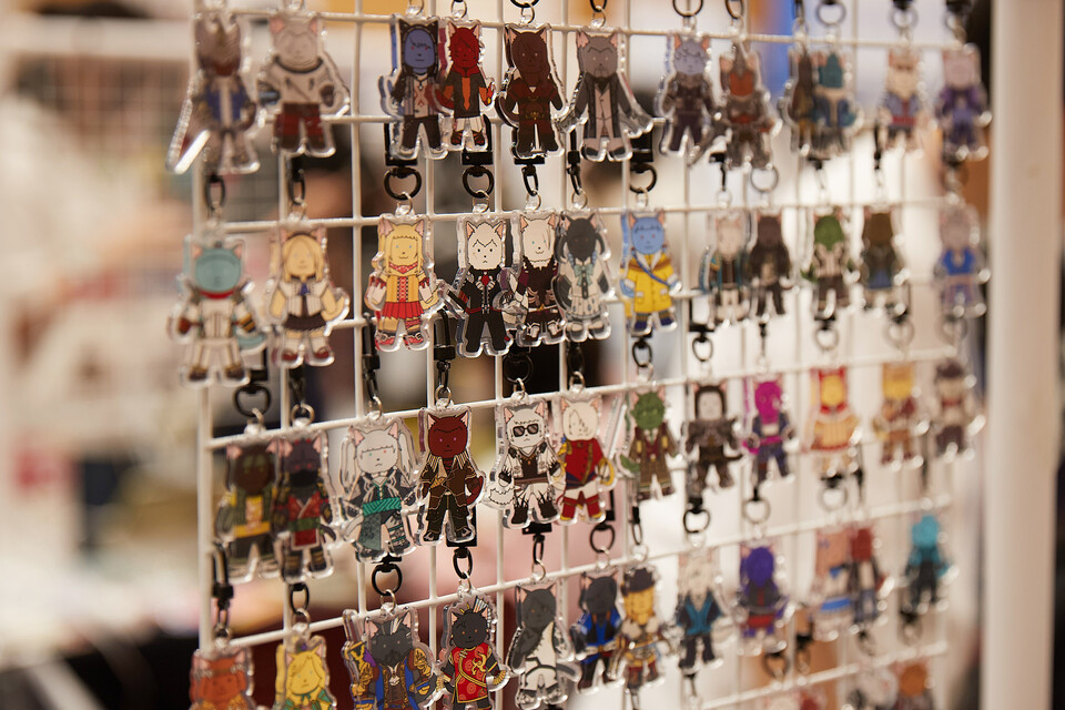 능력자 플리마켓에서 만날 수 있었던 각종 캐릭터 키링.