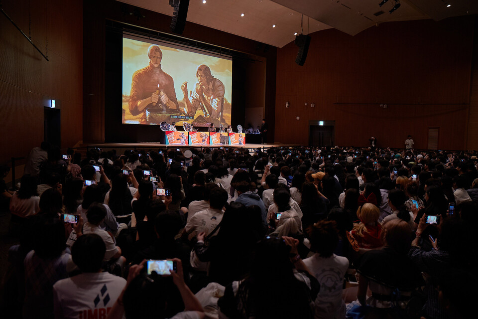 성우와 함께 보고 듣는 보이스 드라마 상영 현장.